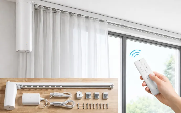 motorized curtain tracks